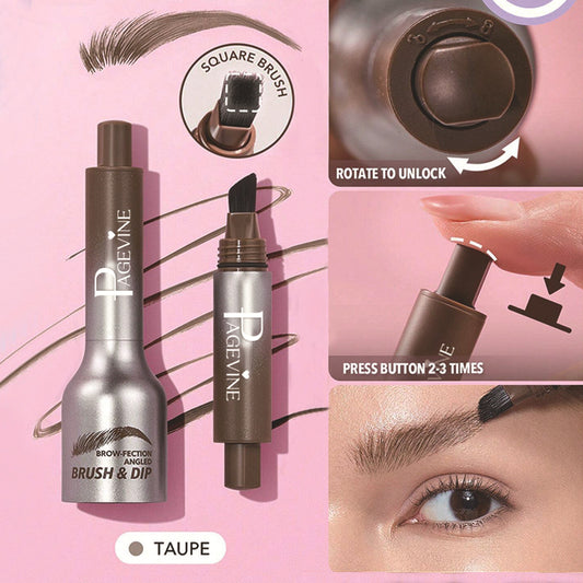 PAGE VINE Cross-border Explosions Eyebrow Cream Large Brush Eyebrows Hair Line Multi-use No Sizzle Pressing Wild Eyebrow Pen