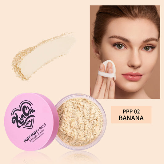 Cross-border New Product Powder Makeup Lightweight Oil Control Matte Breathable Facial Makeup Powder